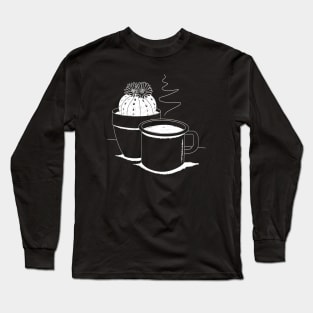 Cup of Coffee & cactus ☕️🌵 Long Sleeve T-Shirt